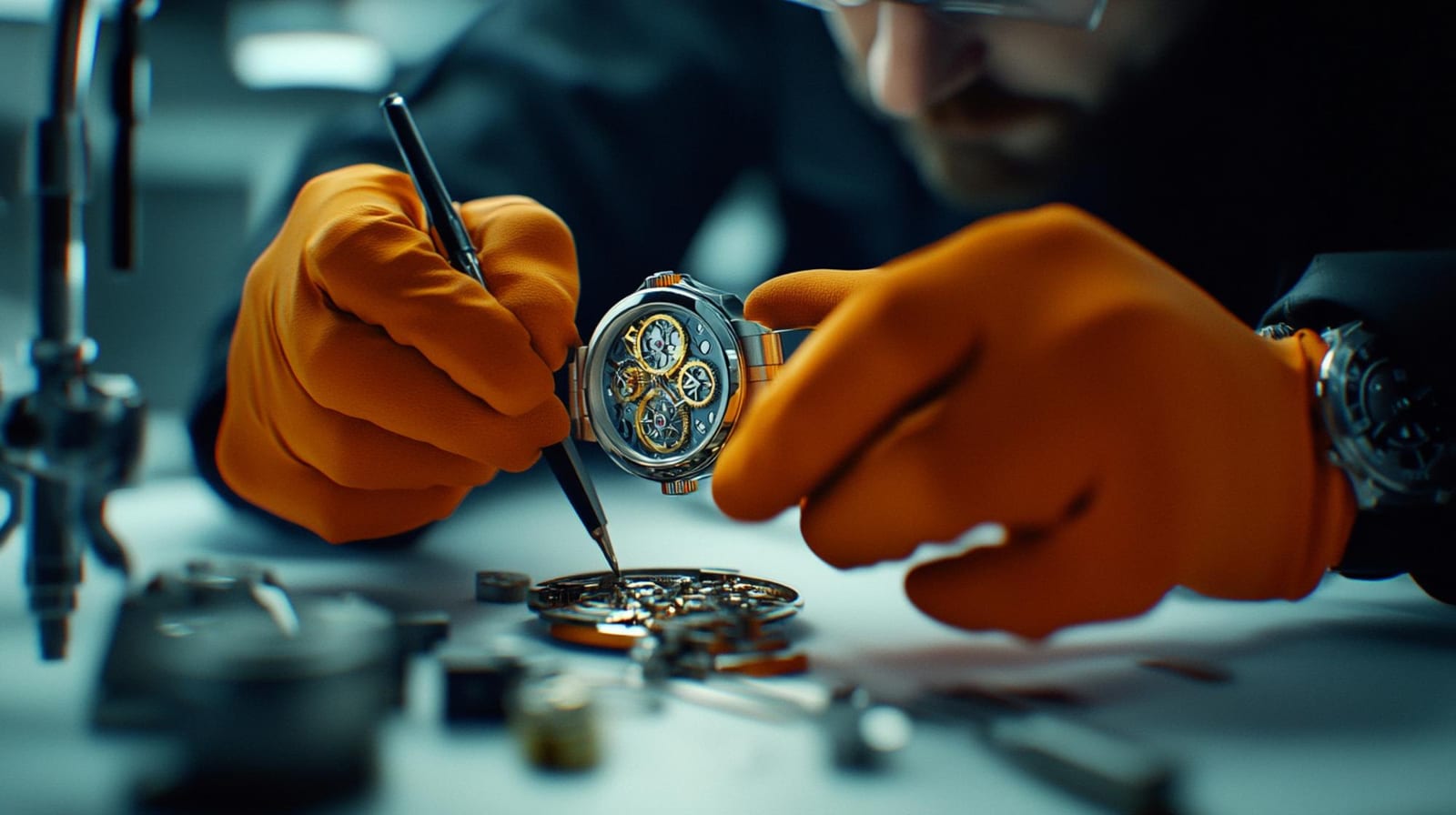 Ingresso del laboratorio orologiaio Minutaria su Corso Trento e Trieste ad Ascoli Piceno
